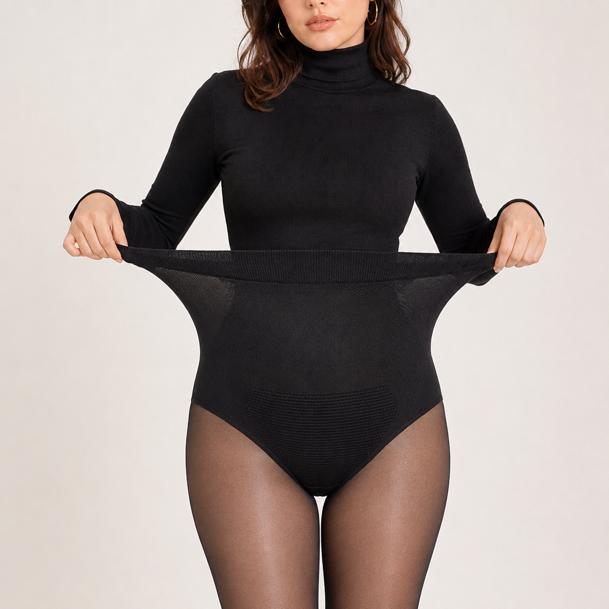 High Waist Tummy Control Sheer Tights for Women, Plus Size Shaping Pantyhose
