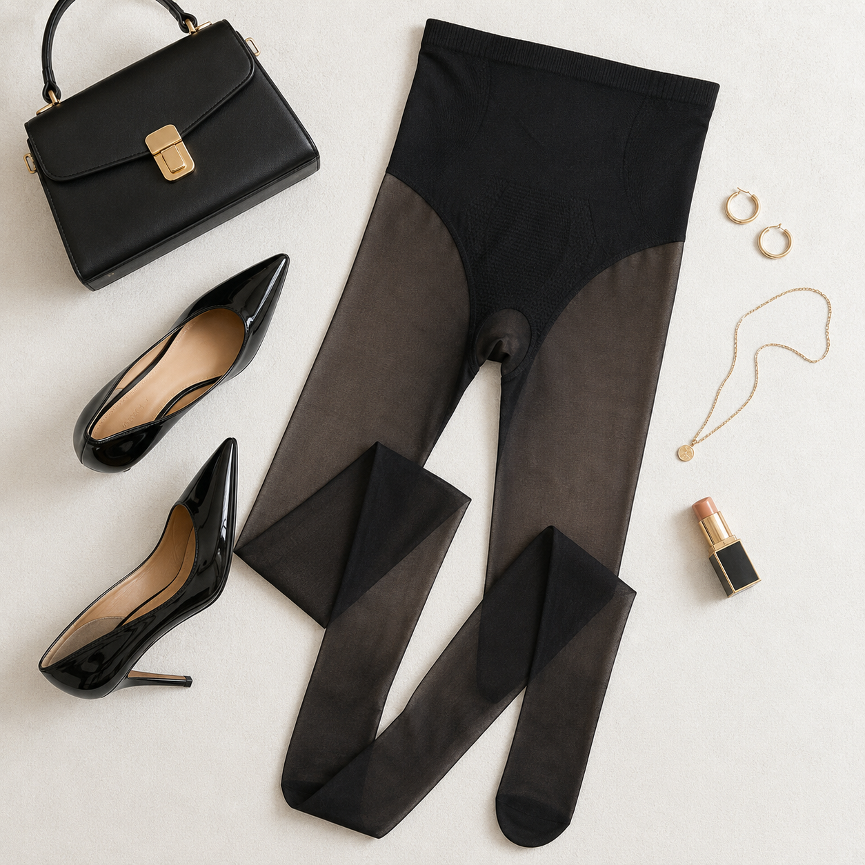 High Waist Tummy Control Sheer Tights for Women, Plus Size Shaping Pantyhose