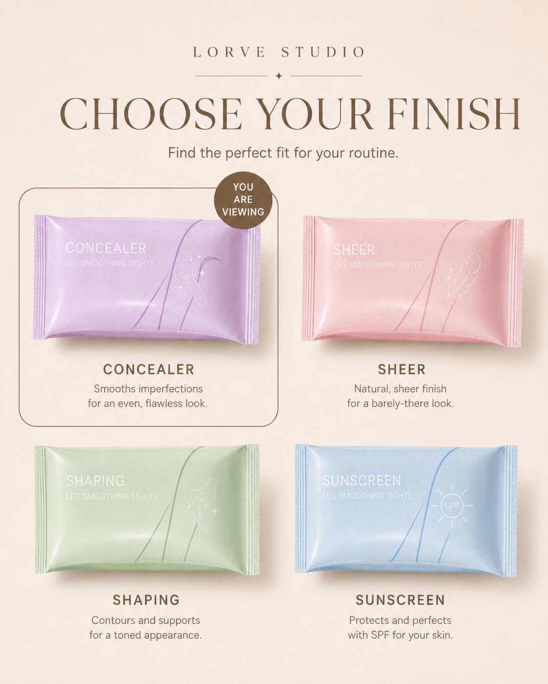 Cover-Up Sheer Tights for Women, Flawless Leg Concealer Pantyhose