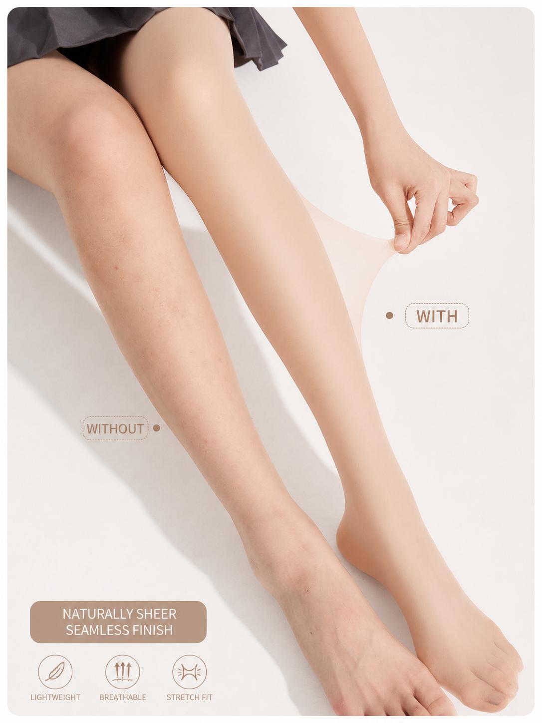 Cover-Up Sheer Tights for Women, Flawless Leg Concealer Pantyhose