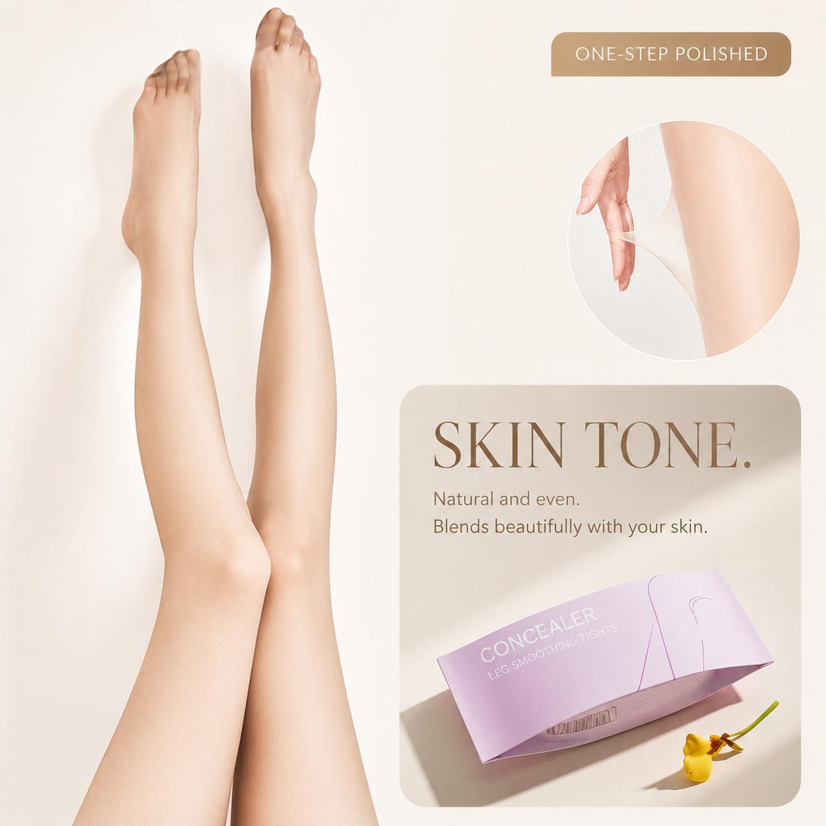 Cover-Up Sheer Tights for Women, Flawless Leg Concealer Pantyhose