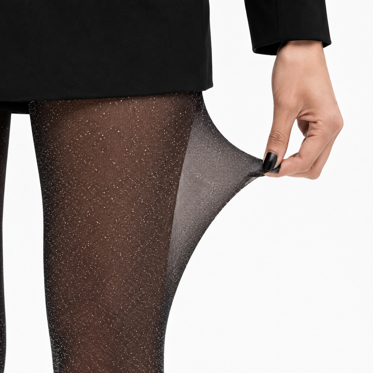 Shimmer Sheer Tights for Women, Pearlescent Pantyhose